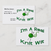 Een echte kit visitekaartje (Voorkant / Achterkant)