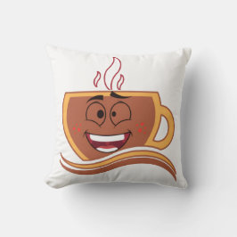 Een echte koffieverslaafde kussen