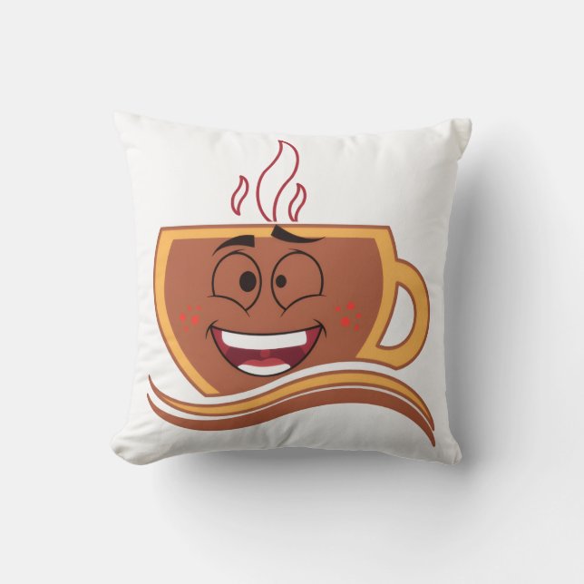 Een echte koffieverslaafde  kussen (Voorkant)