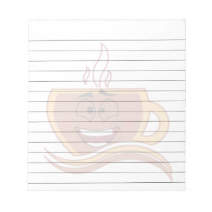 Een echte koffieverslaafde notitieblok