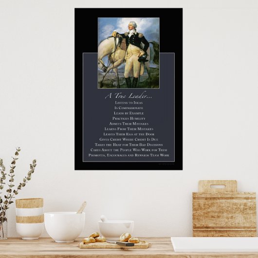 Een echte leider... Poster (Keuken)