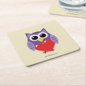 Een echte liefde kartonnen onderzetters (Schuin)