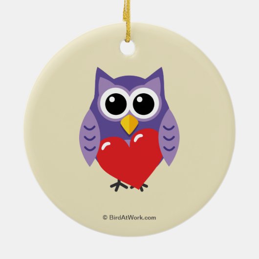 Een echte liefde keramisch ornament (Achterkant)