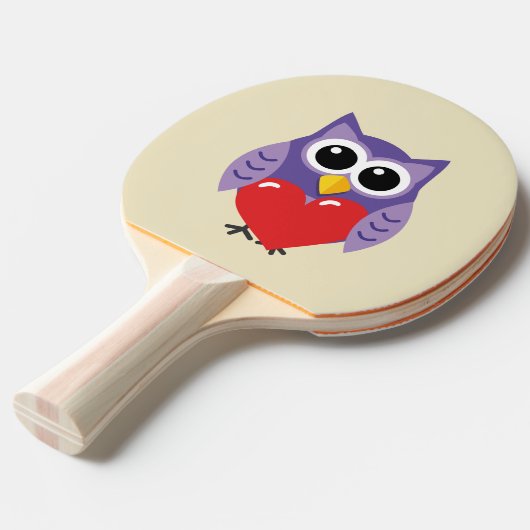 Een echte liefde tafeltennisbatje (Voorkant Gekanteld)