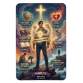 Een Echte Man Spiritueel  Magneet (Verticaal)