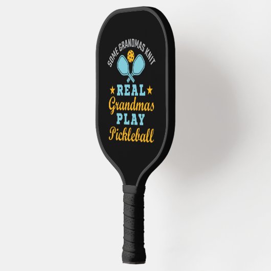 Een echte oma Knit Real Grandmas Play Pickleball Pickleball Paddle (Links)