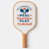 Een echte oma Knit Real Grandmas Play Pickleball Pickleball Paddle (Voorkant)