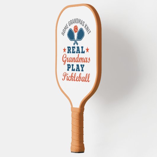 Een echte oma Knit Real Grandmas Play Pickleball Pickleball Paddle (Links)