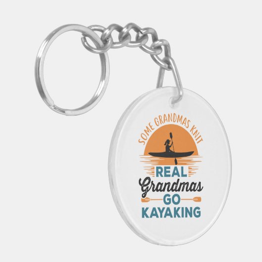 Een echte oma's die er zijn sleutelhanger (Voorkant Links)