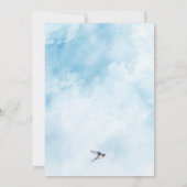 Een echte prinses verjaardagsfeestuitnodiging kaart (Achterkant)