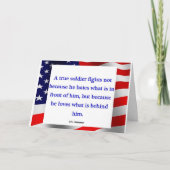 Een echte soldaat kaart (Voorkant)
