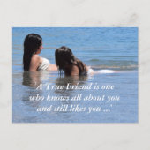 Een echte vriend briefkaart (Voorkant)