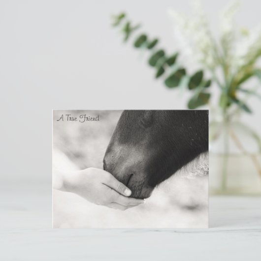 Een echte vriend briefkaart (Staand voorkant)