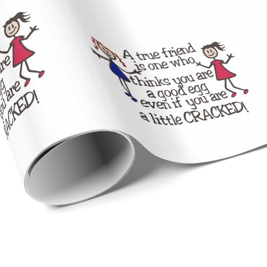 Een echte vriend cadeaupapier (Rol Hoek)