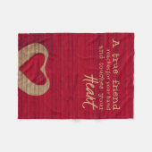 Een echte vriend - een vriendschapsband - BLANKET Fleece Deken (Voorkant (Horizontaal))