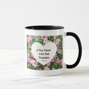 Een echte vriend is het beste bezit. mok