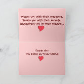 Een echte vriend Kaart (Binnen)