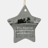 Een echte vriend keramisch ornament (Rechts)