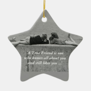 Een echte vriend keramisch ornament