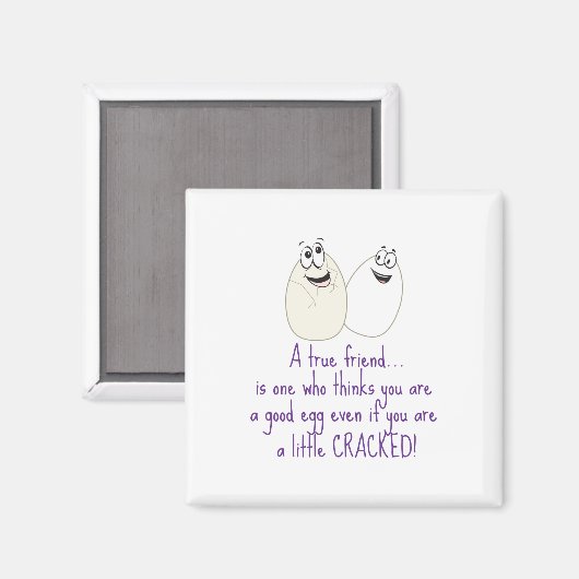Een echte vriend magneet (Voorkant / Achterkant)