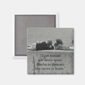 Een echte vriend magneet (Voorkant / Achterkant)