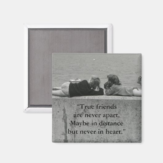 Een echte vriend magneet (Voorkant / Achterkant)