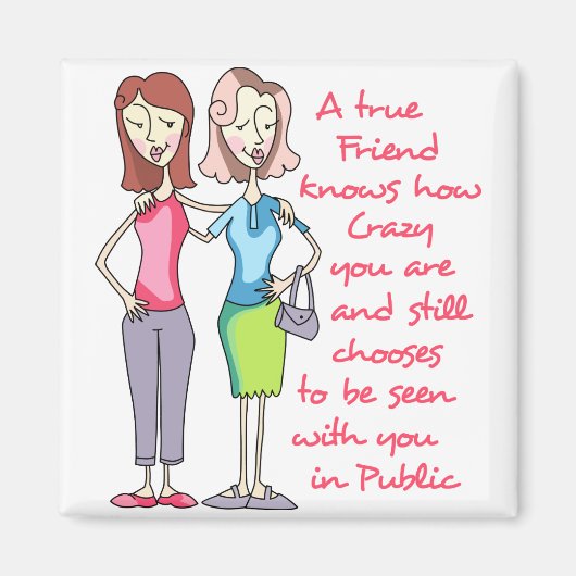 Een echte vriend magneet (Voorkant)