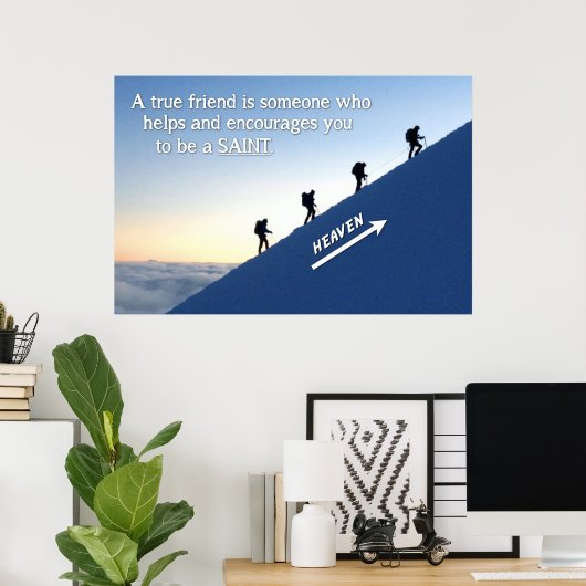 Een echte vriend poster (Thuiskantoor)