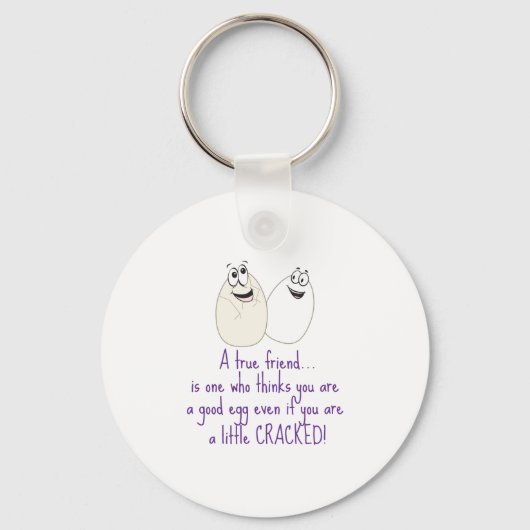 Een echte vriend sleutelhanger (Voorkant)