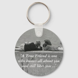 Een echte vriend sleutelhanger