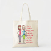Een echte vriend tote bag (Voorkant)