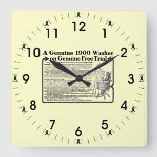 Een echte wandklok van 1900 Washer