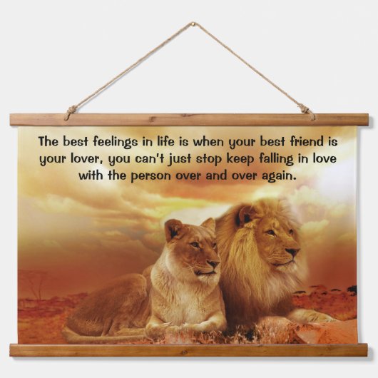 Een echtpaar dat samen zit hangend wandkleed (Voorkant)