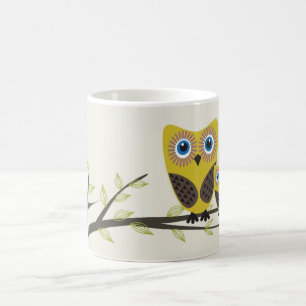 Een echtpaar op de boom. koffiemok