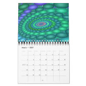Een eclectisch Collectie fractals Kalender (Mar 2027)