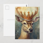 Een edelhert briefkaart (Voorkant / Achterkant)
