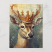 Een edelhert briefkaart (Voorkant)