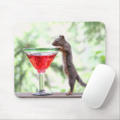 Een eekhoorn Drink een cocktail Muismat (Met muis)