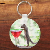 Een eekhoorn Drink een cocktail Sleutelhanger (Voorkant)