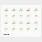 Een eekhoorn heeft noten? ronde sticker (Vel)