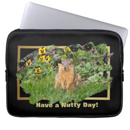 Een Eekhoorn van de Nutty Day hebben Laptop Sleeve