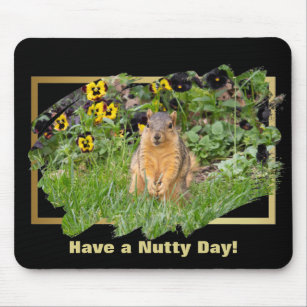 Een Eekhoorn van de Nutty Day hebben Muismat