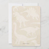 Eén een saurus Schattige Boy 1st Birthday Dinosaur Kaart (Achterkant)