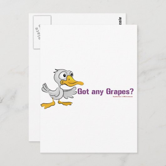 Een eend loopt in een bar... briefkaart (Voorkant / Achterkant)