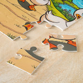 Een eendenfamilie legpuzzel (Zijkant)