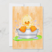 Een eender welk Baby shower in een buisje Kaart (Achterkant)