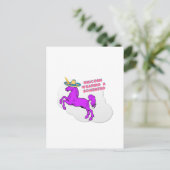 Een eenhoorn met een sombrero briefkaart (Staand voorkant)