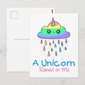 Een Eenhoorn Regende Op Mij Briefkaart (Voorkant / Achterkant)