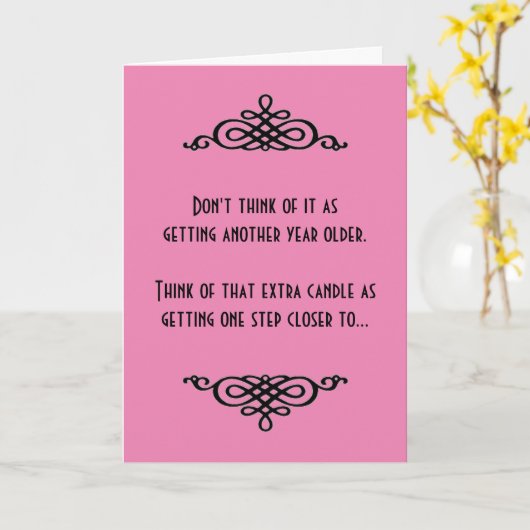 Een eenstapsere verjaardag kaart (Gele Bloem)