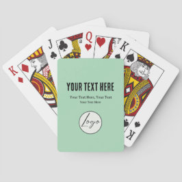 Een eenvoudig aangepast bedrijfssjabloon in een mo pokerkaarten